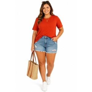 Women's Plus Size Crewneck T-Shirt by Zenana Copper 2X New With Tags